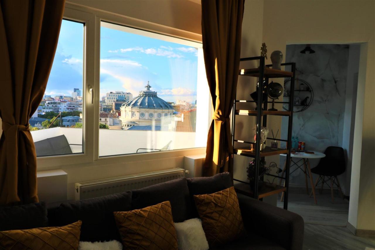 Athenee Palace Apartment - Panoramic View Terrace & Balcony - Free Minibar Βουκουρέστι Εξωτερικό φωτογραφία