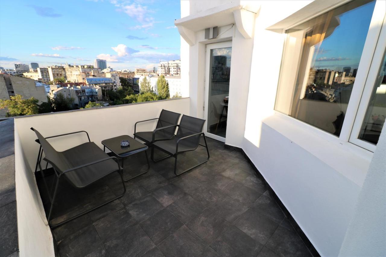 Athenee Palace Apartment - Panoramic View Terrace & Balcony - Free Minibar Βουκουρέστι Εξωτερικό φωτογραφία